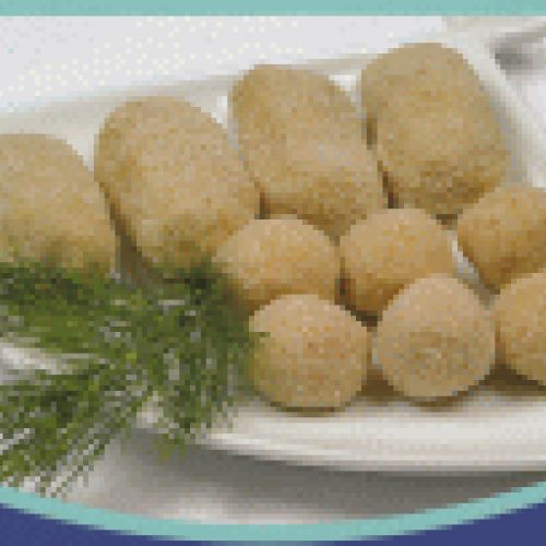 CROQUETAS: DE CENTOLLO   DE HUEVAS DE ERIZO DE MAR