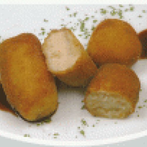 CROQUETAS: DE CENTOLLO   DE HUEVAS DE ERIZO DE MAR