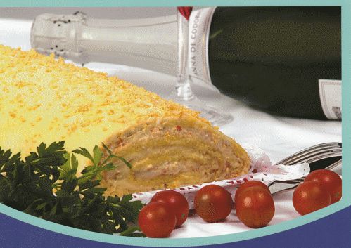 BRAZO GITANO RELLENO DE CENTOLLO Y BUEY DE MAR