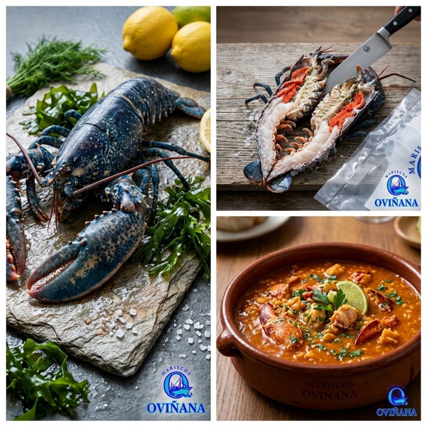 Bogavante azul vivo congelado